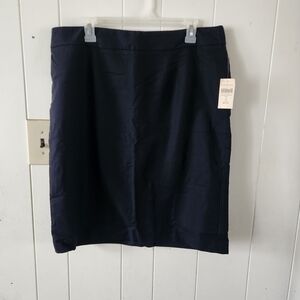 NWT Coldwater Creek Navy Pencil Skirt Size 16